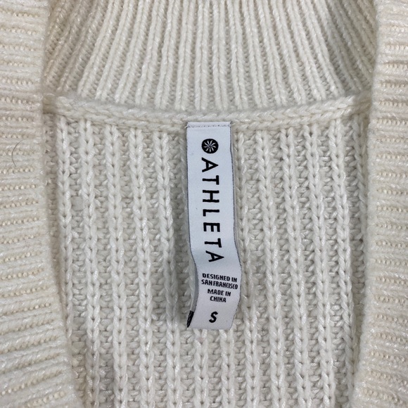 NWT Athleta Shasta V-Neck Sweater in Dove Size S - Picture 6 of 8